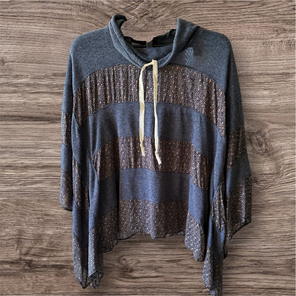 Stylish Gray and Brown Women's Hoodie